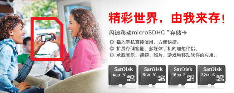 闪迪(SanDisk)储存卡展示图